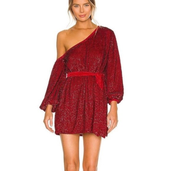 Retrofete Giselle Dress in Ruby - Picture 1 of 9